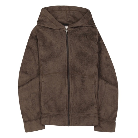 Patagonia Women’s Plush Synchilla Hoody Full Zip Longsleeve in Brown Size M - Picture 1 of 14